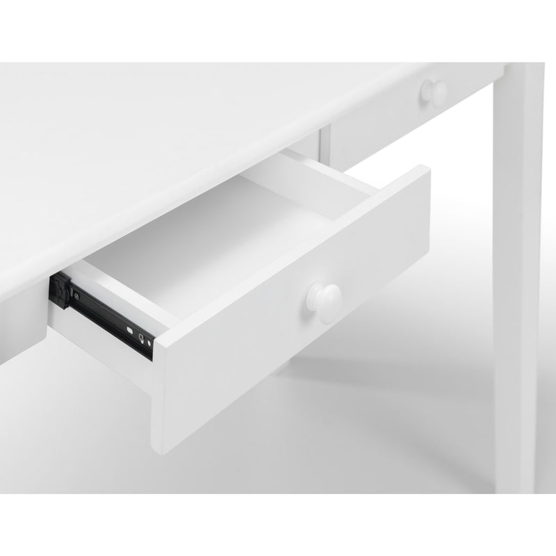 White electronic device with a USB port on a white background