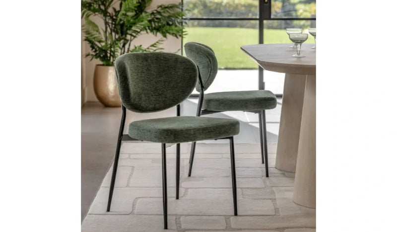 Oval Back Dining Chair Set of 2