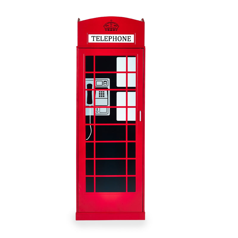 Telephone Box Wardrobe 64cm - Red