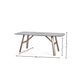 Rectangular table with dimensions labeled on a white background