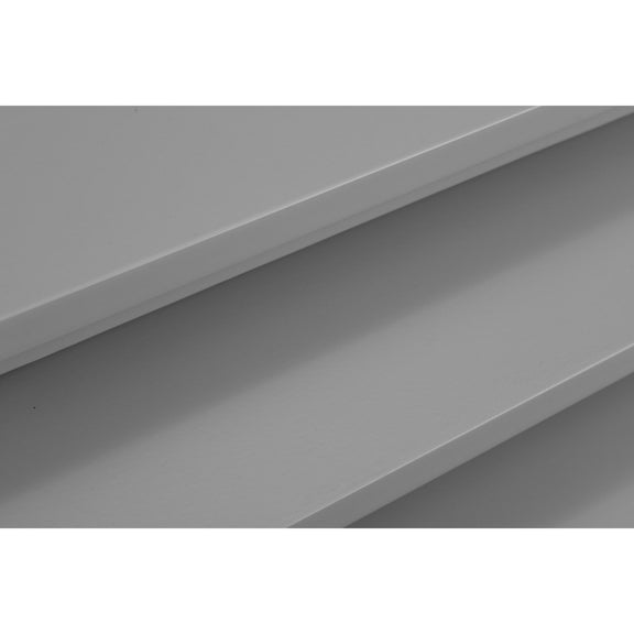 Close-up of a gray concrete surface with a subtle gradient.