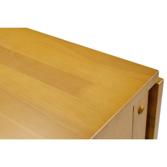 Wooden desk corner with a white background