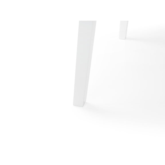 White cylindrical object on a white background