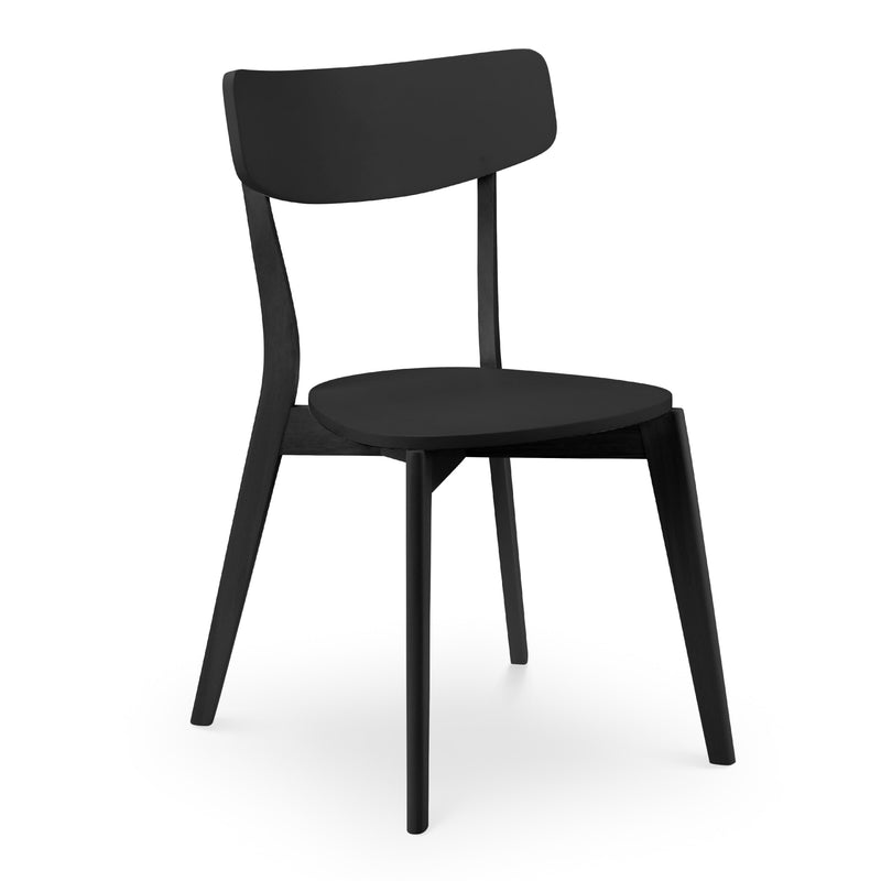 Black chair on a white background