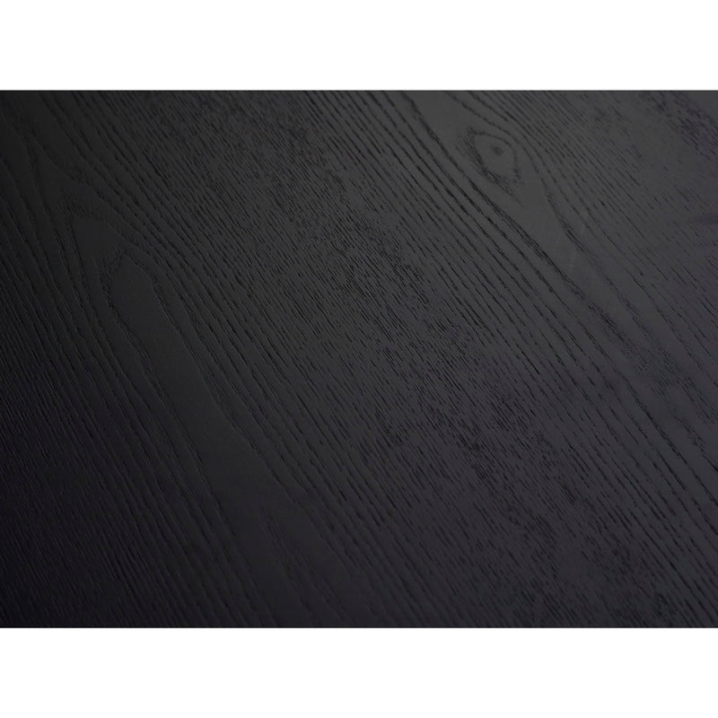 Dark wooden surface with visible grain and texture