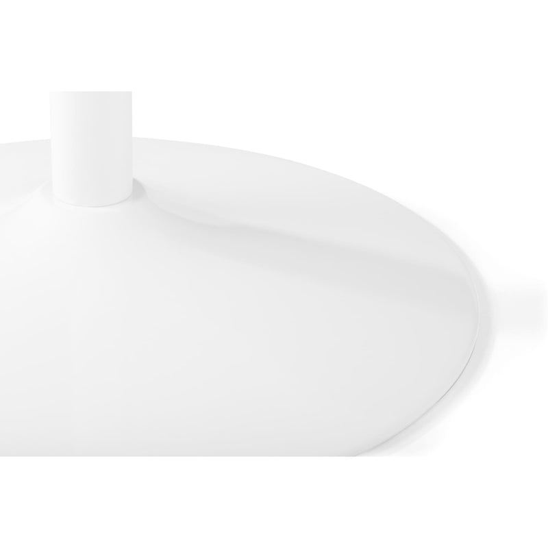 White ceramic plate on a white background