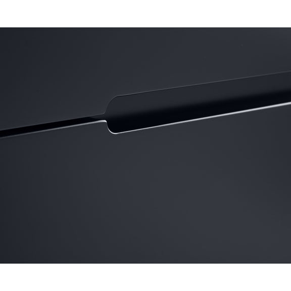 Close-up of a black surface with a subtle reflection