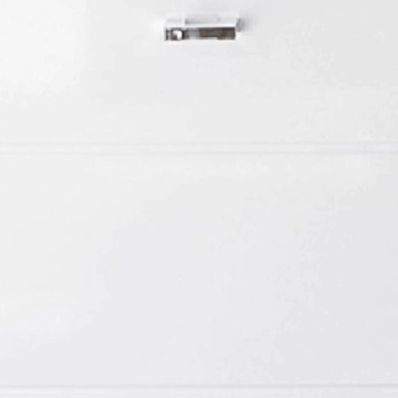 White paper with a metal clip on a white background