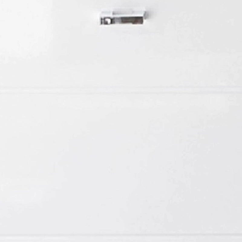 White paper with a metal clip on a white background
