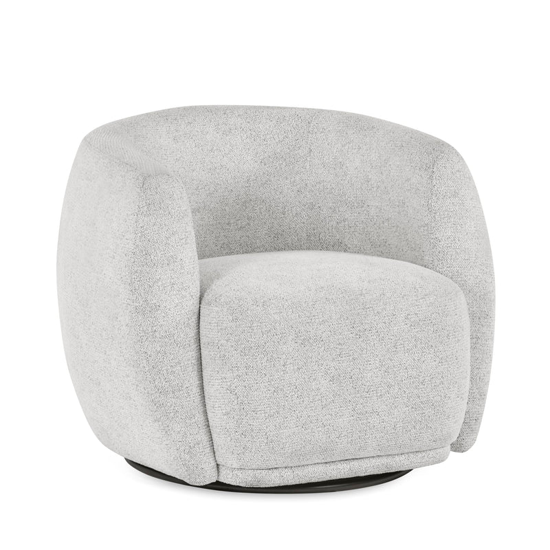 Gray textured armchair on a white background