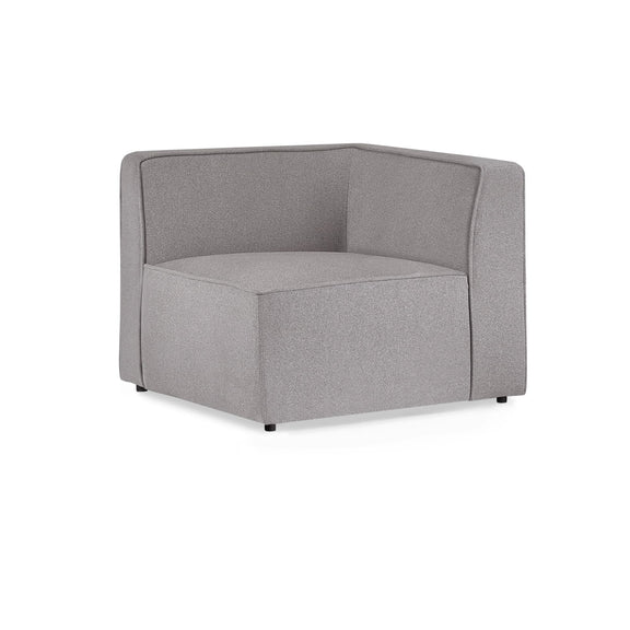 Gray armchair on a white background