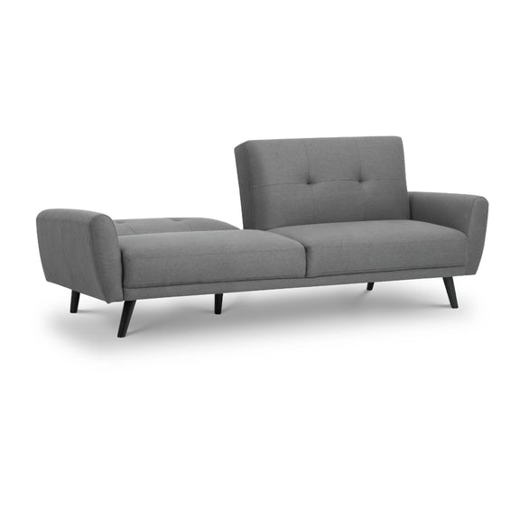 Gray sofa on a white background