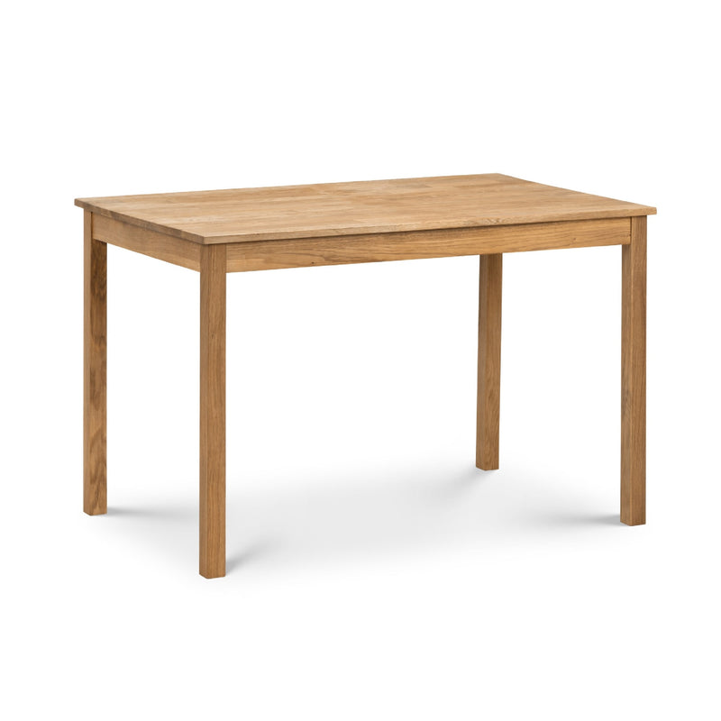 Wooden table on a white background