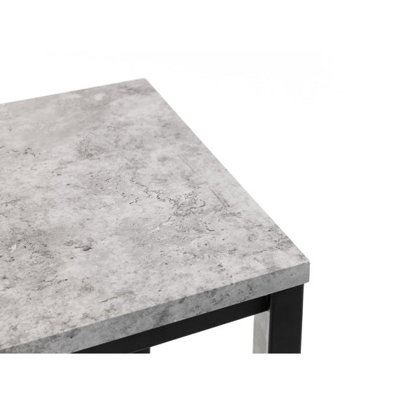 Gray marble countertop on a white background