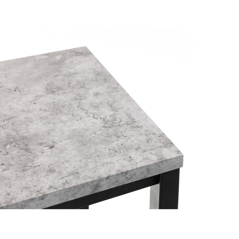 Gray marble countertop on a white background