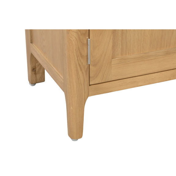 Wooden cabinet with a white background