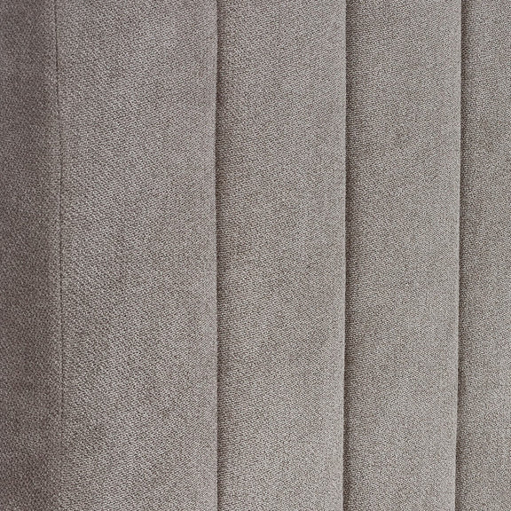 Close-up of textured gray fabric with vertical stripes