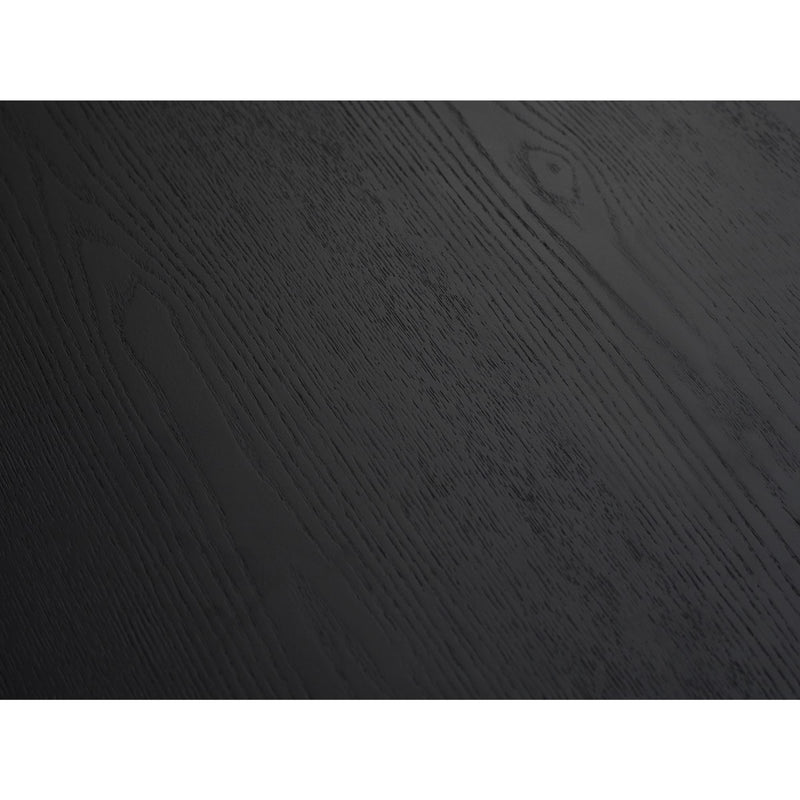 Dark wooden surface with a visible grain pattern