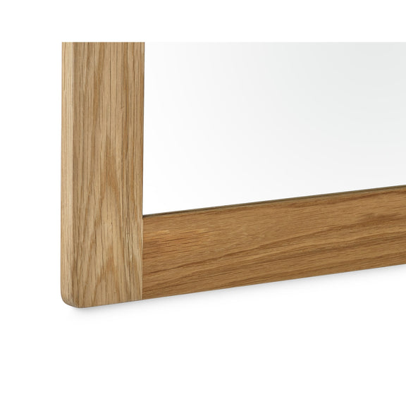 Wooden frame corner on a white background