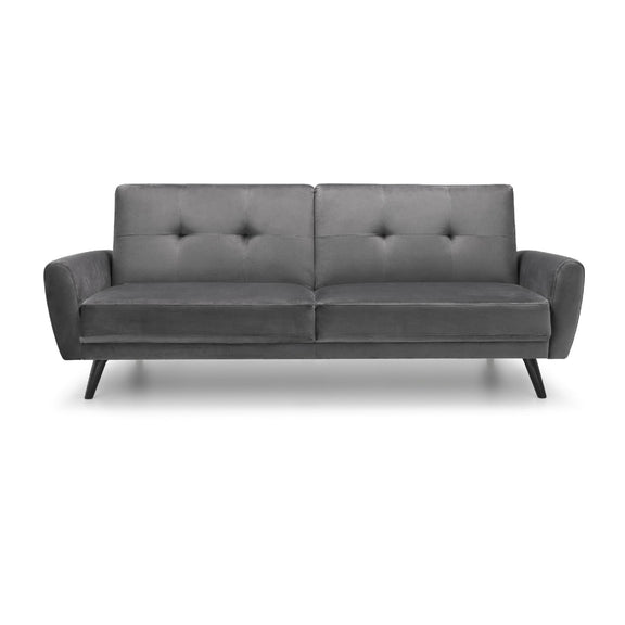 Gray sofa on a white background