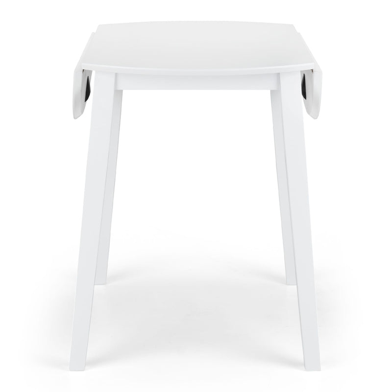 White stool on a white background