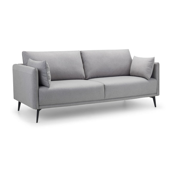 Gray sofa on a white background