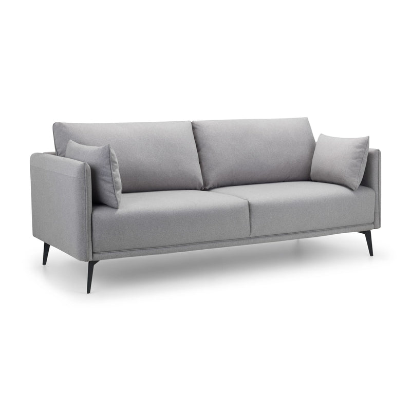 Gray sofa on a white background