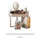 Modern LED Mirror Corner Corner Dressing Table – Custom Made Bedroom Vanity
