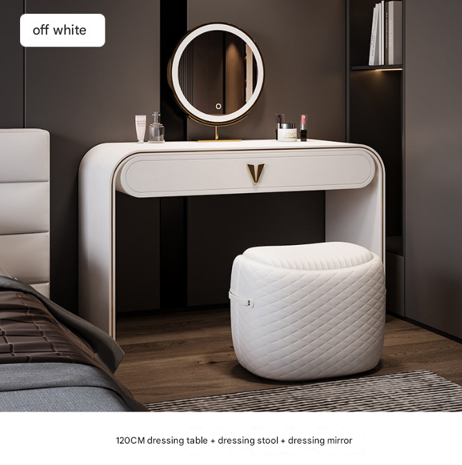 Modern Italian LED Mirror Dressing Table – Custom Made Bedroom Vanity Set