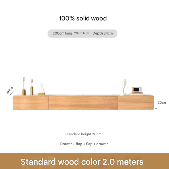 Minimalist Solid Floating Wall Mounted TV Unit – Custom Made Living Room Media Console
