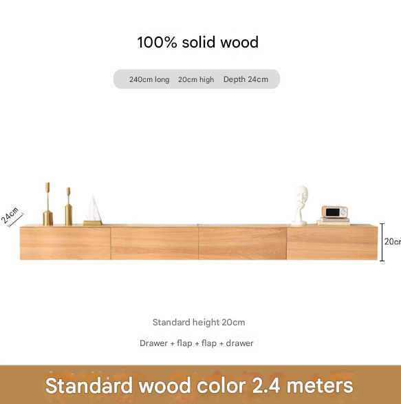 Minimalist Solid Floating Wall Mounted TV Unit – Custom Made Living Room Media Console