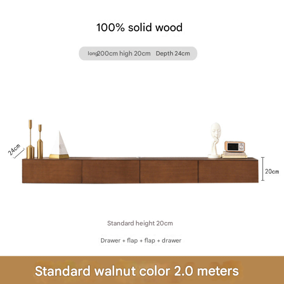 Minimalist Solid Floating Wall Mounted TV Unit – Custom Made Living Room Media Console