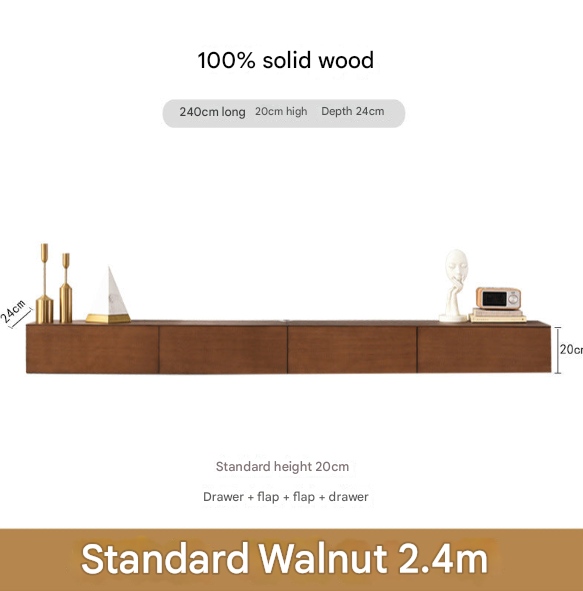 Minimalist Solid Floating Wall Mounted TV Unit – Custom Made Living Room Media Console