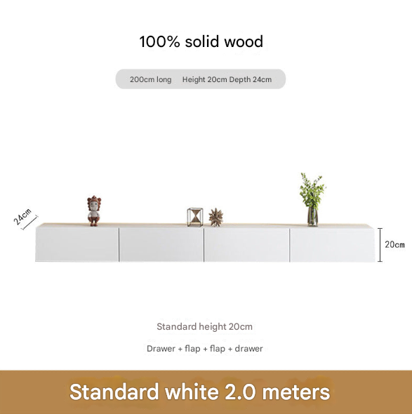 Minimalist Solid Floating Wall Mounted TV Unit – Custom Made Living Room Media Console