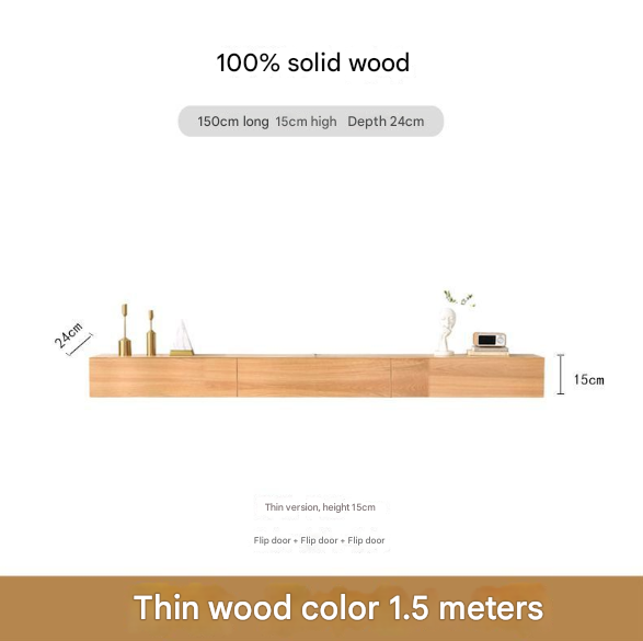 Minimalist Solid Floating Wall Mounted TV Unit – Custom Made Living Room Media Console