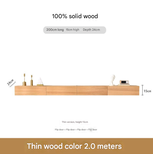 Minimalist Solid Floating Wall Mounted TV Unit – Custom Made Living Room Media Console