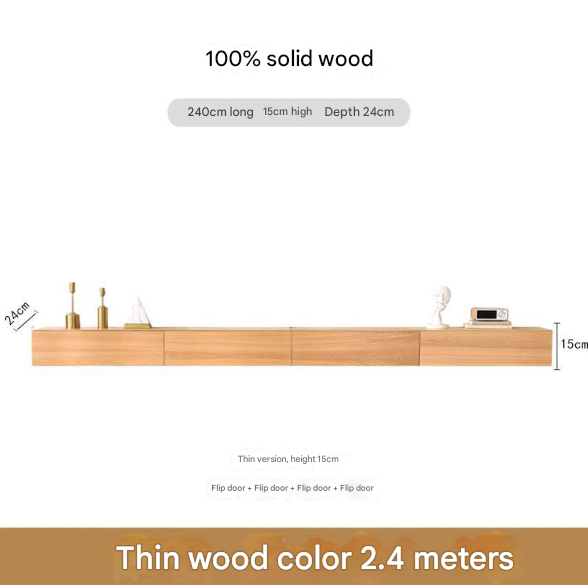 Minimalist Solid Floating Wall Mounted TV Unit – Custom Made Living Room Media Console