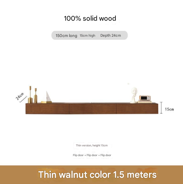 Minimalist Solid Floating Wall Mounted TV Unit – Custom Made Living Room Media Console