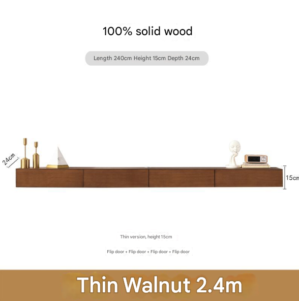 Minimalist Solid Floating Wall Mounted TV Unit – Custom Made Living Room Media Console