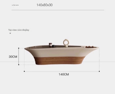Custom Made Italian Minimalist Creative Coffee Table with Glass Top