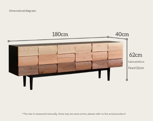 Minimalist Solid Black Walnut TV Unit – Custom Made Living Room Media Console