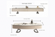 Italian & Rock Plate Designer TV Unit & Coffee Table Set – Custom Made Living Room Furniture