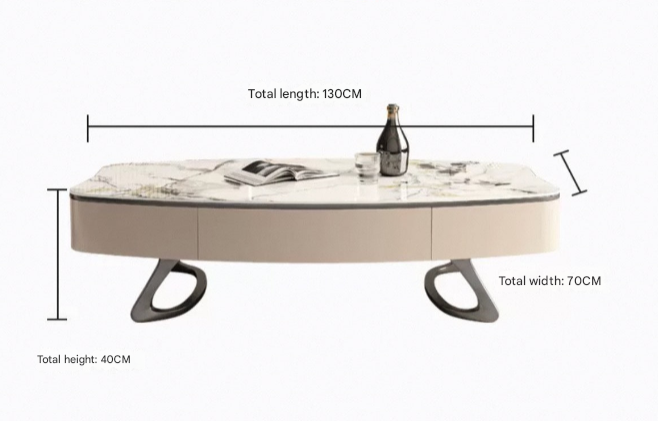 Italian & Rock Plate Designer TV Unit & Coffee Table Set – Custom Made Living Room Furniture