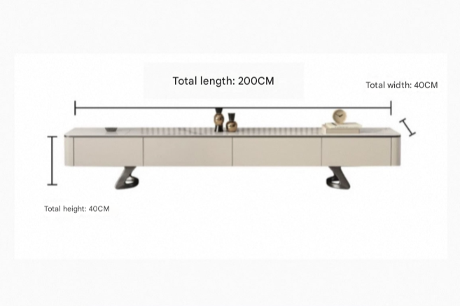 Italian & Rock Plate Designer TV Unit & Coffee Table Set – Custom Made Living Room Furniture