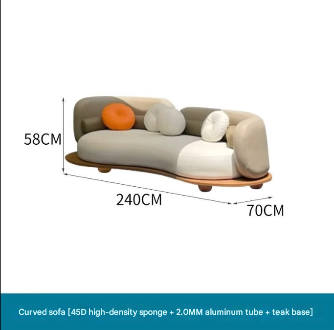 Modern Cloud Shape Outdoor Lounge Set – Teak Garden Sofa Set – Custom Made
