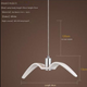 Nordic Seagull Resin Pendant Light – Modern Bird Chandelier