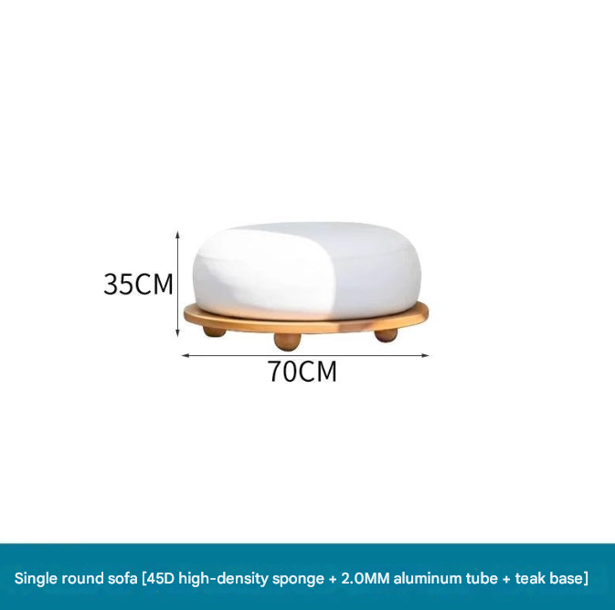 Modern Cloud Shape Outdoor Lounge Set – Teak Garden Sofa Set – Custom Made