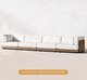 Contemporary Teak Outdoor Sofa Set – Modular Patio Lounge Setable – Custom Made