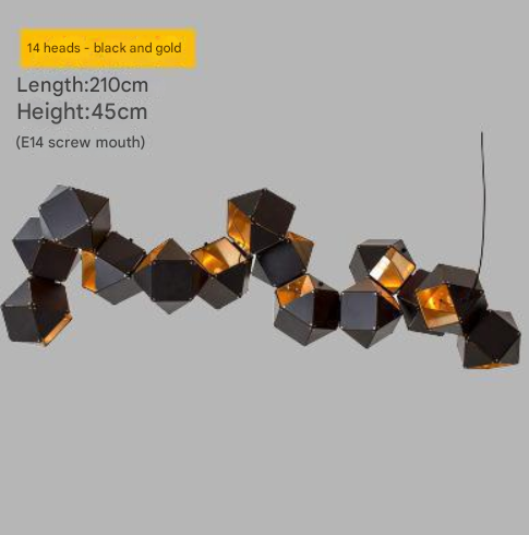 Geometric DNA Modular Pendant Light