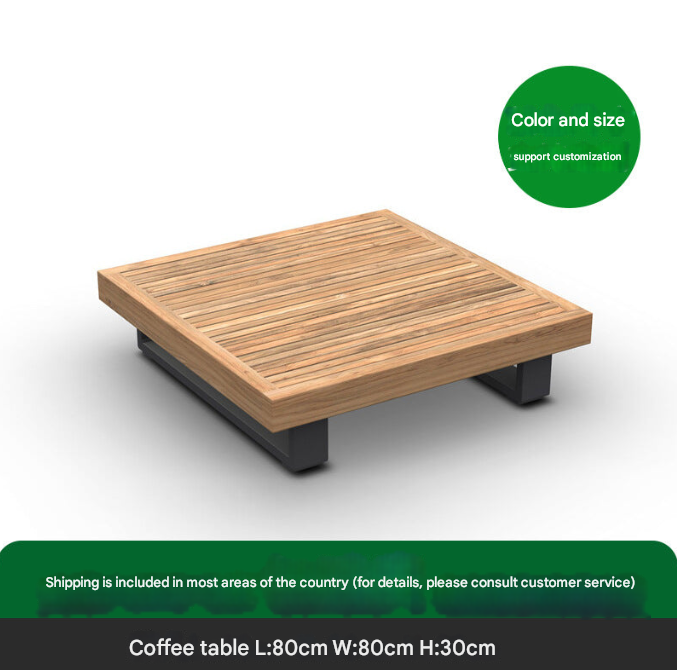 Modern Teak Garden Sofa Set – L-Shaped Outdoor Sofa Set – Custom Made